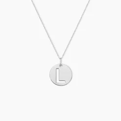Pendentif Elio L Argent Blanc