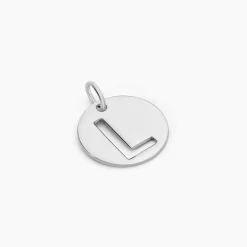 Pendentif Elio L Argent Blanc