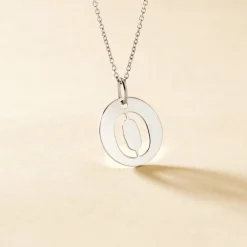 Pendentif Elio O Argent Blanc