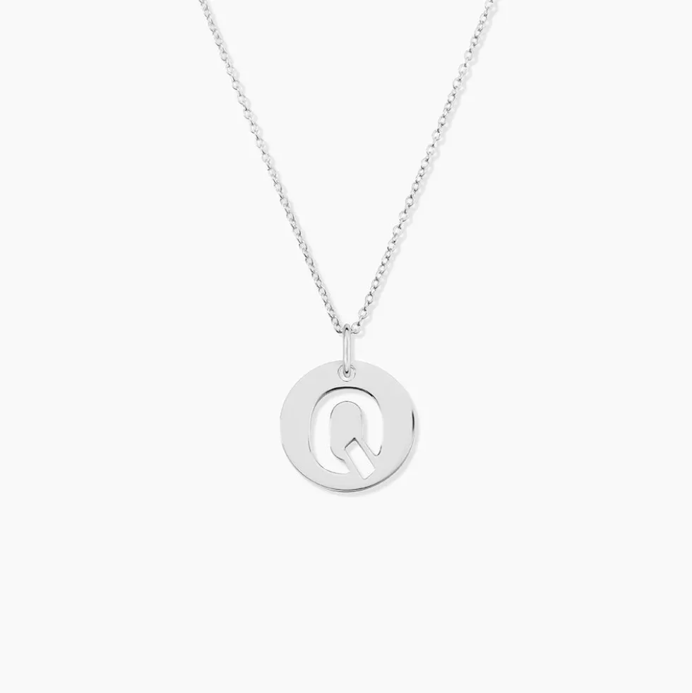 Pendentif Elio Q Argent Blanc