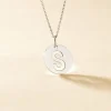 Pendentif Elio S Argent Blanc