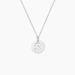 Pendentif Elio S Argent Blanc