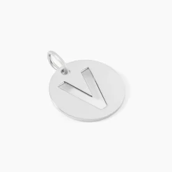 Pendentif Elio V Argent Blanc