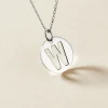 Pendentif Elio W Argent Blanc