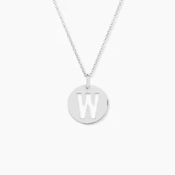 Pendentif Elio W Argent Blanc