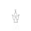 Pendentif Estrellita Ange Or Blanc