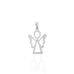Pendentif Estrellita Ange Or Blanc