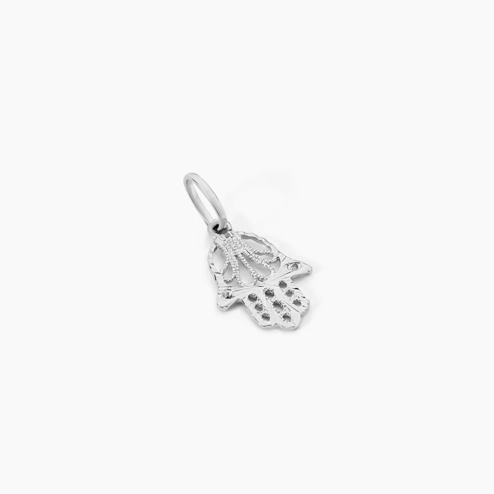 Pendentif Fatima Or Blanc