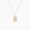 Pendentif Hanan Ange Parchemin Or Bicolore