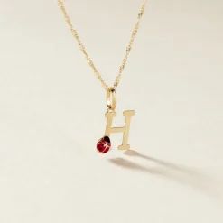Pendentif Helidie Coccinelle Lettre Or Jaune
