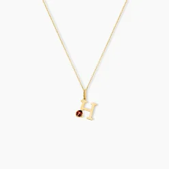 Pendentif Helidie Coccinelle Lettre Or Jaune