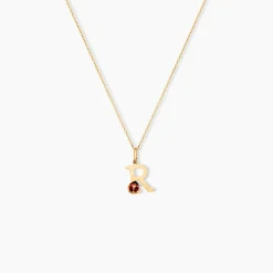 Pendentif Helidie Coccinelle Lettre Or Jaune