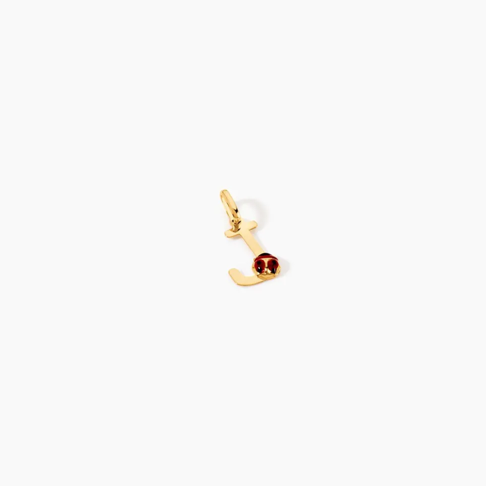 Pendentif Helidie Coccinelle Lettre Or Jaune