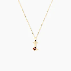 Pendentif Helidie Coccinelle Lettre Or Jaune