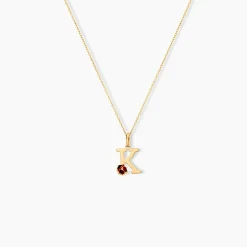Pendentif Helidie Coccinelle Lettre Or Jaune