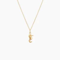 Pendentif Illide Hippocampe Or Jaune