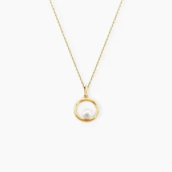 Pendentif Imelie Or Jaune Perle De Culture