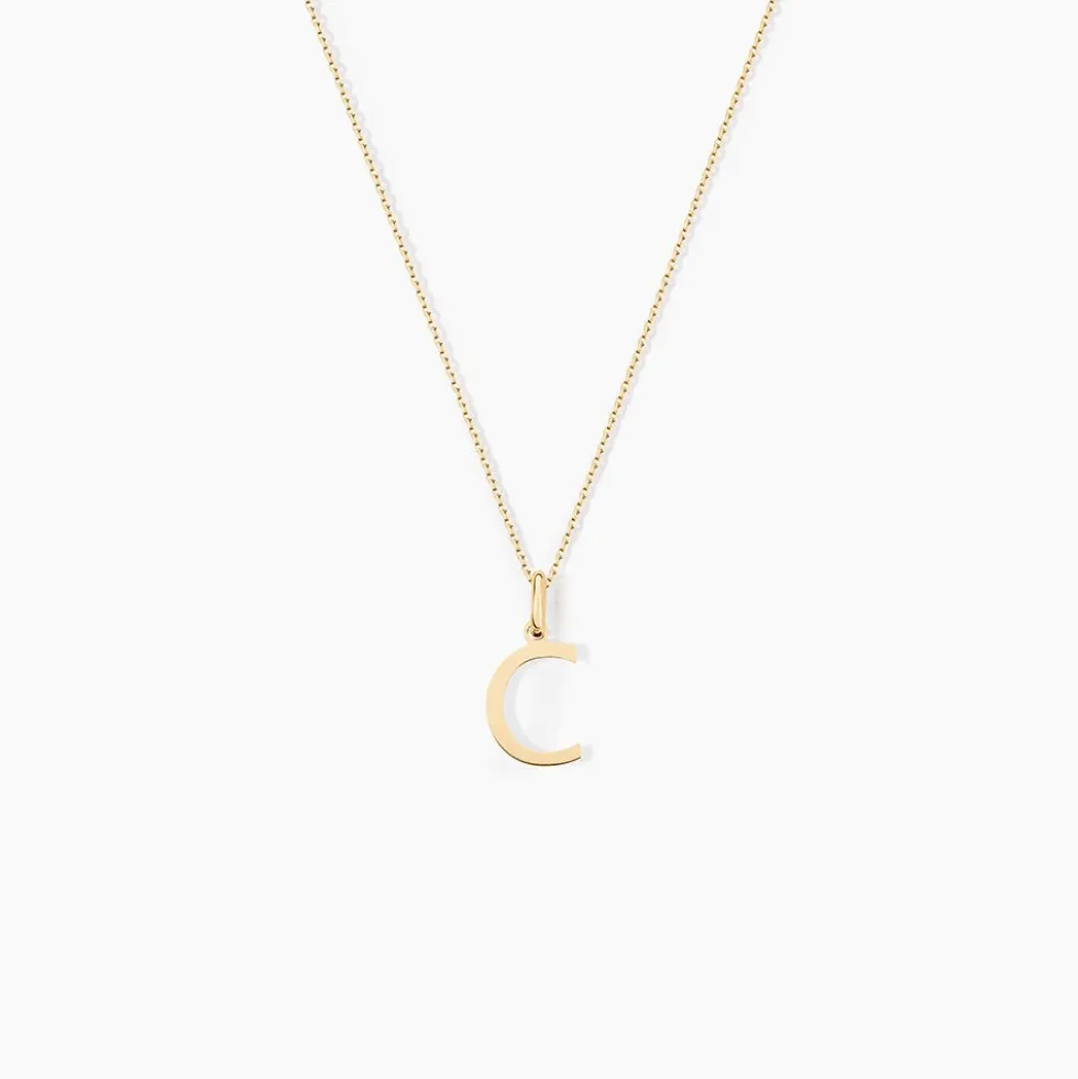 Pendentif Ionia Lettre Or Jaune