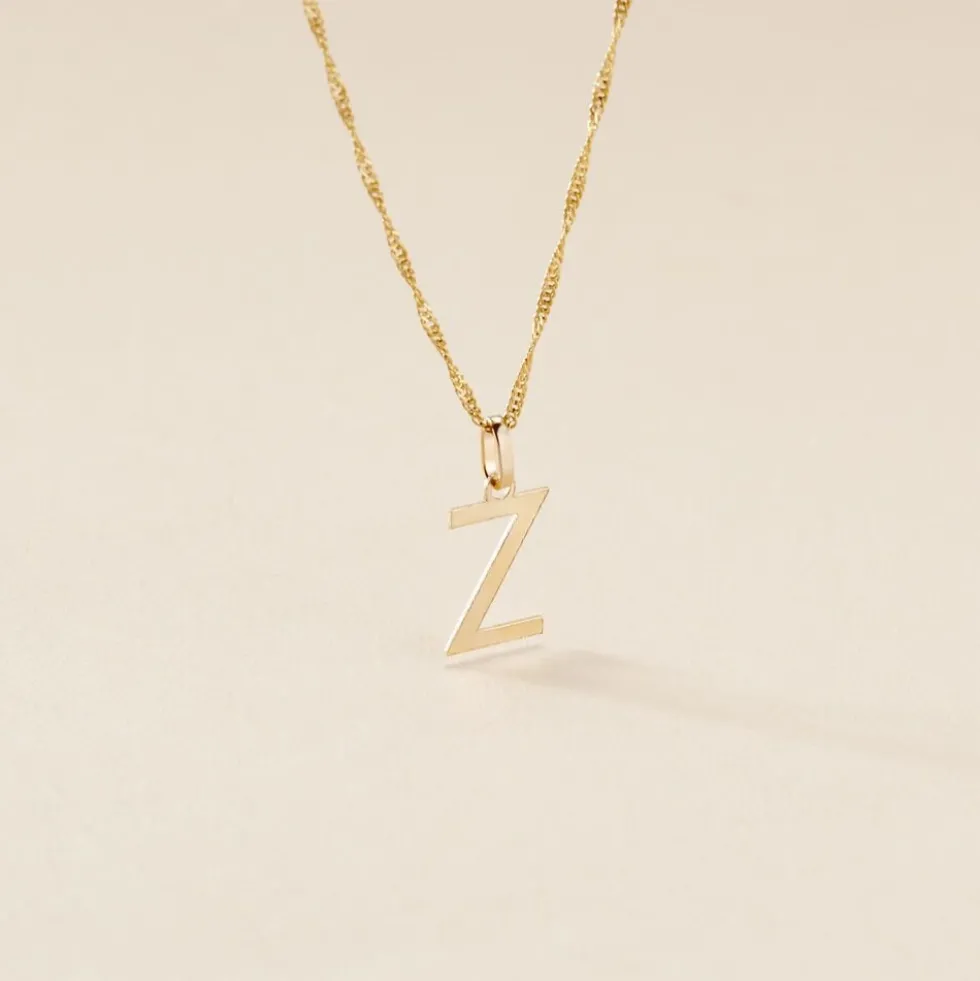 Pendentif Ionia Lettre Or Jaune