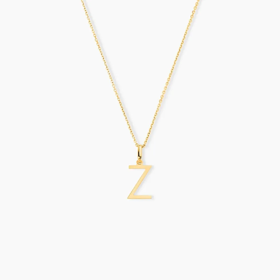 Pendentif Ionia Lettre Or Jaune