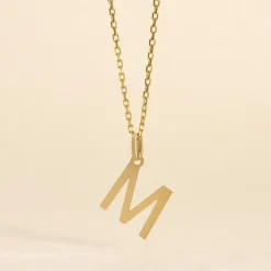 Pendentif Ionia Lettre Or Jaune