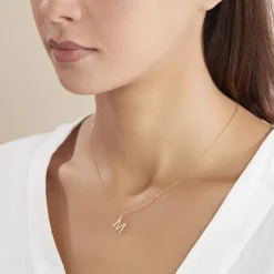 Pendentif Ionia Lettre Or Jaune