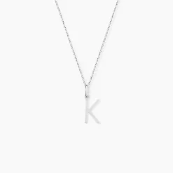 Pendentif Ionia Lettre Or Blanc