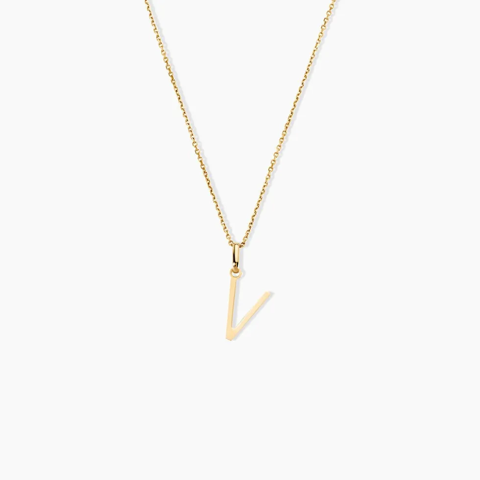 Pendentif Ionia Lettre Or Jaune