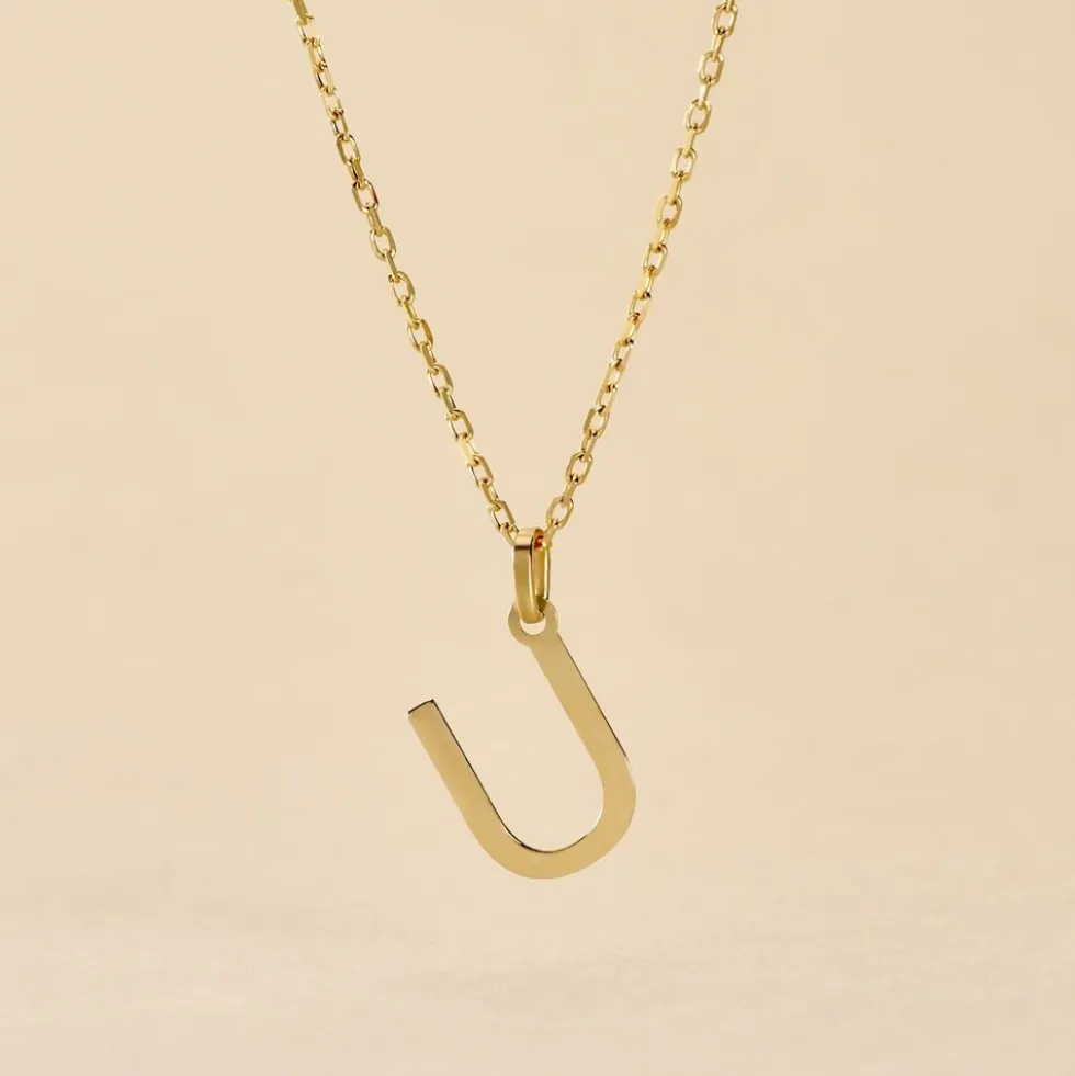 Pendentif Ionia Lettre Or Jaune