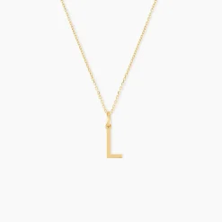 Pendentif Ionia Lettre Or Jaune