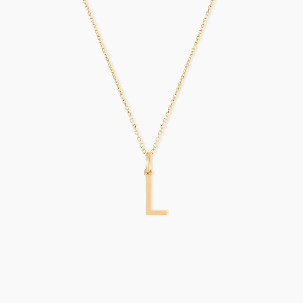 Pendentif Ionia Lettre Or Jaune