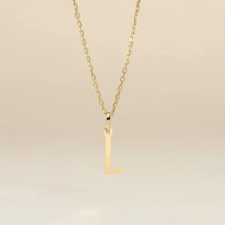 Pendentif Ionia Lettre Or Jaune