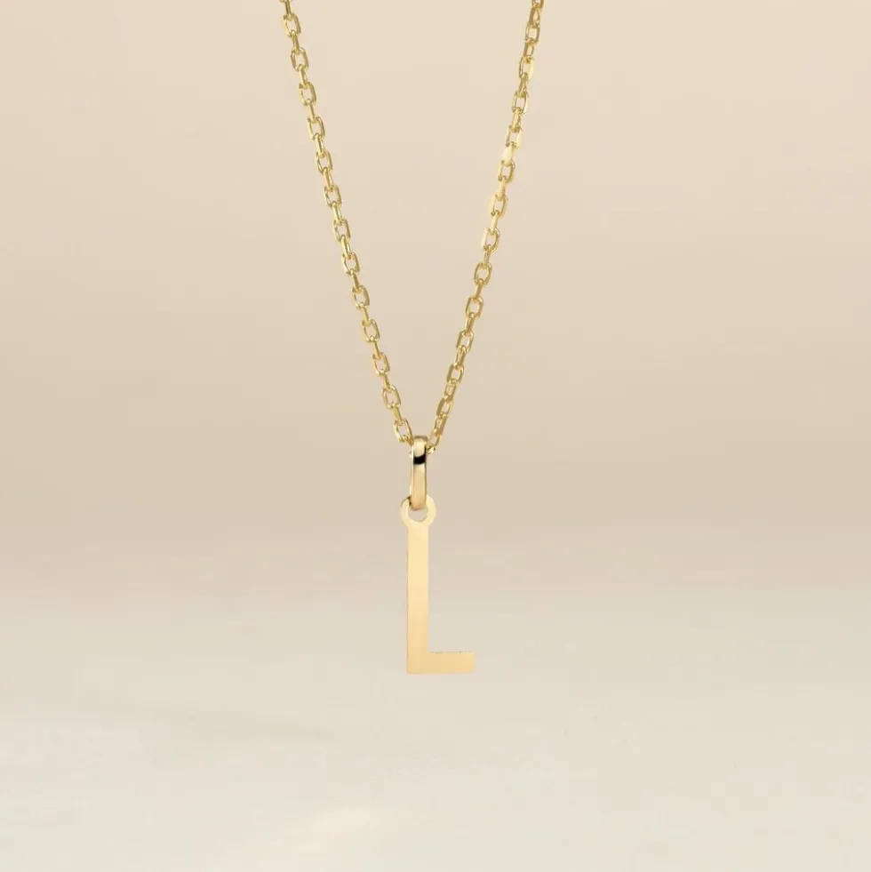 Pendentif Ionia Lettre Or Jaune