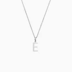 Pendentif Ionia Lettre Or Blanc
