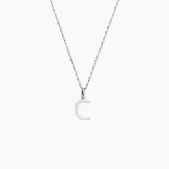 Pendentif Ionia Lettre Or Blanc