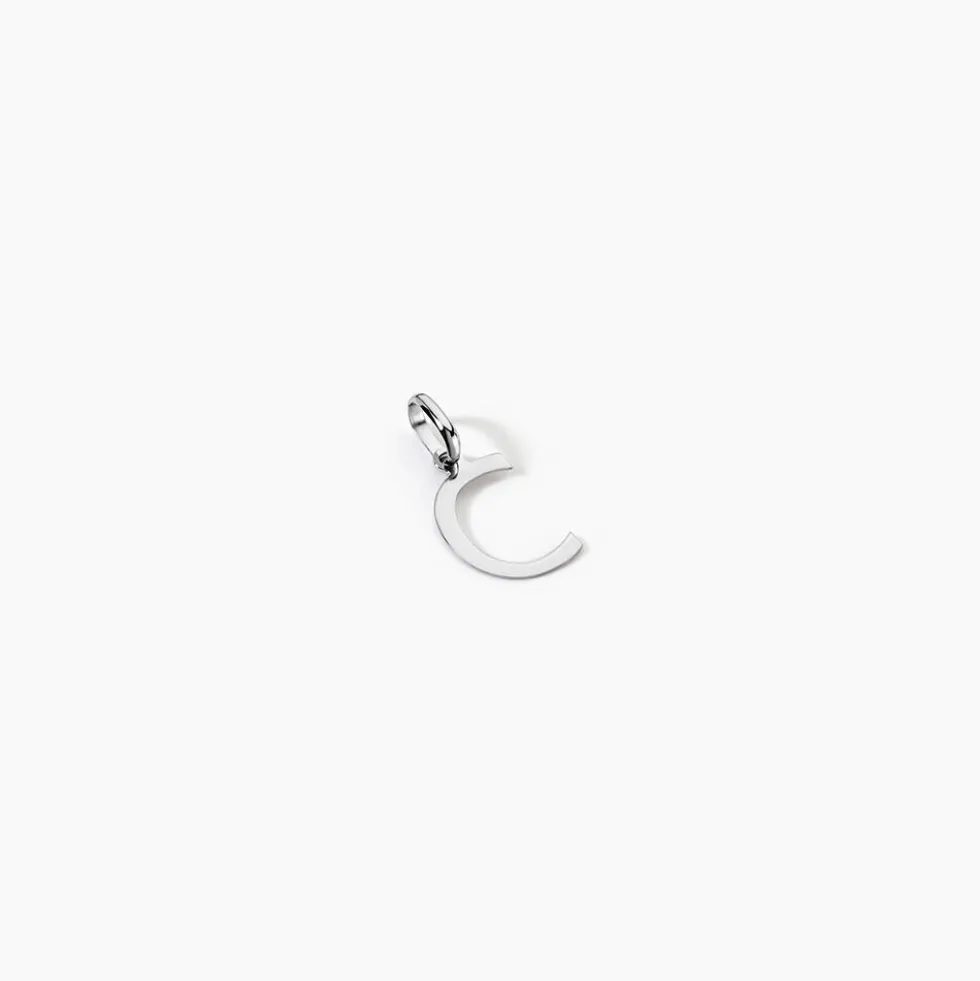 Pendentif Ionia Lettre Or Blanc