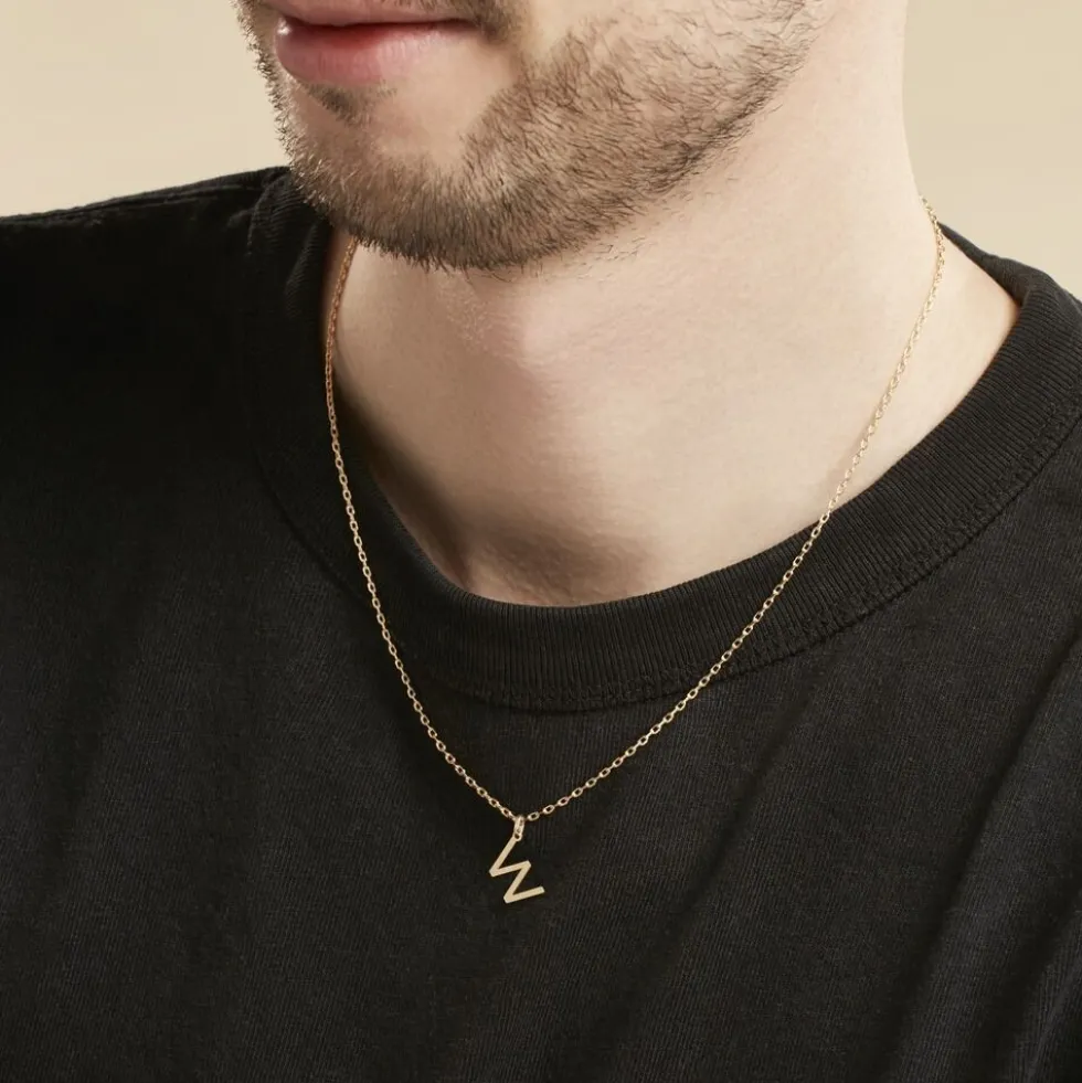 Pendentif Ionia Lettre Or Jaune