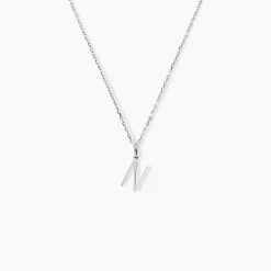 Pendentif Ionia Lettre Or Blanc