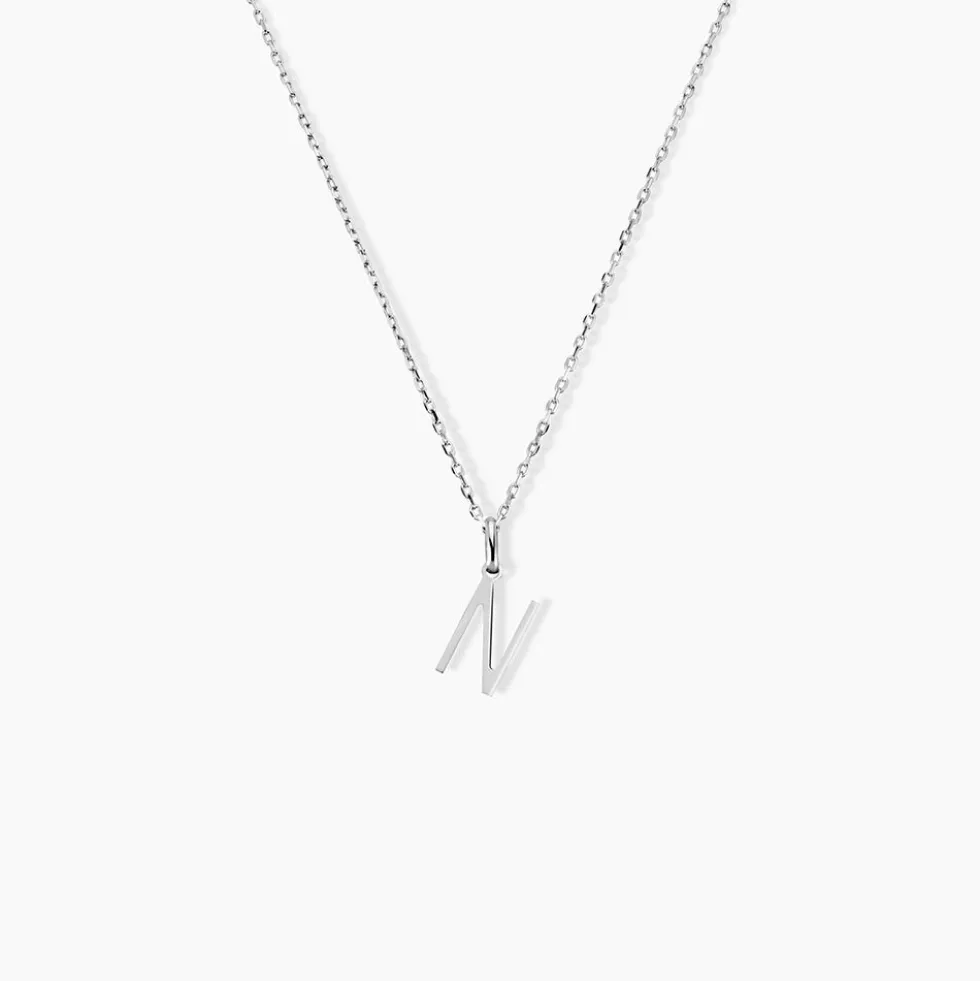 Pendentif Ionia Lettre Or Blanc