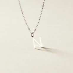 Pendentif Ionia Lettre Or Blanc