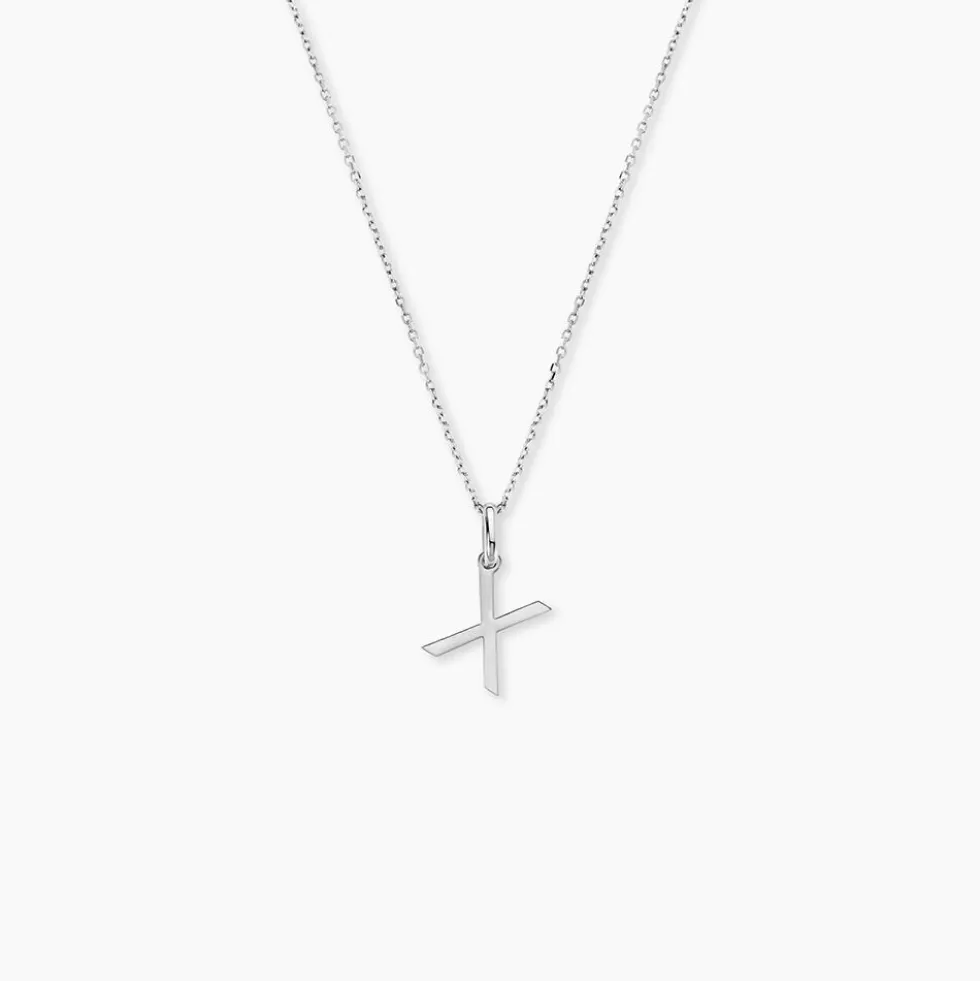 Pendentif Ionia Lettre Or Blanc
