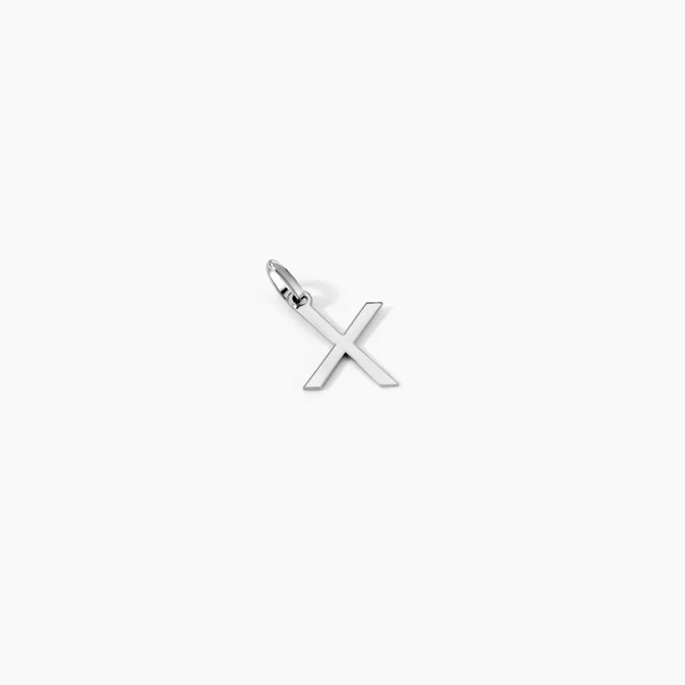Pendentif Ionia Lettre Or Blanc
