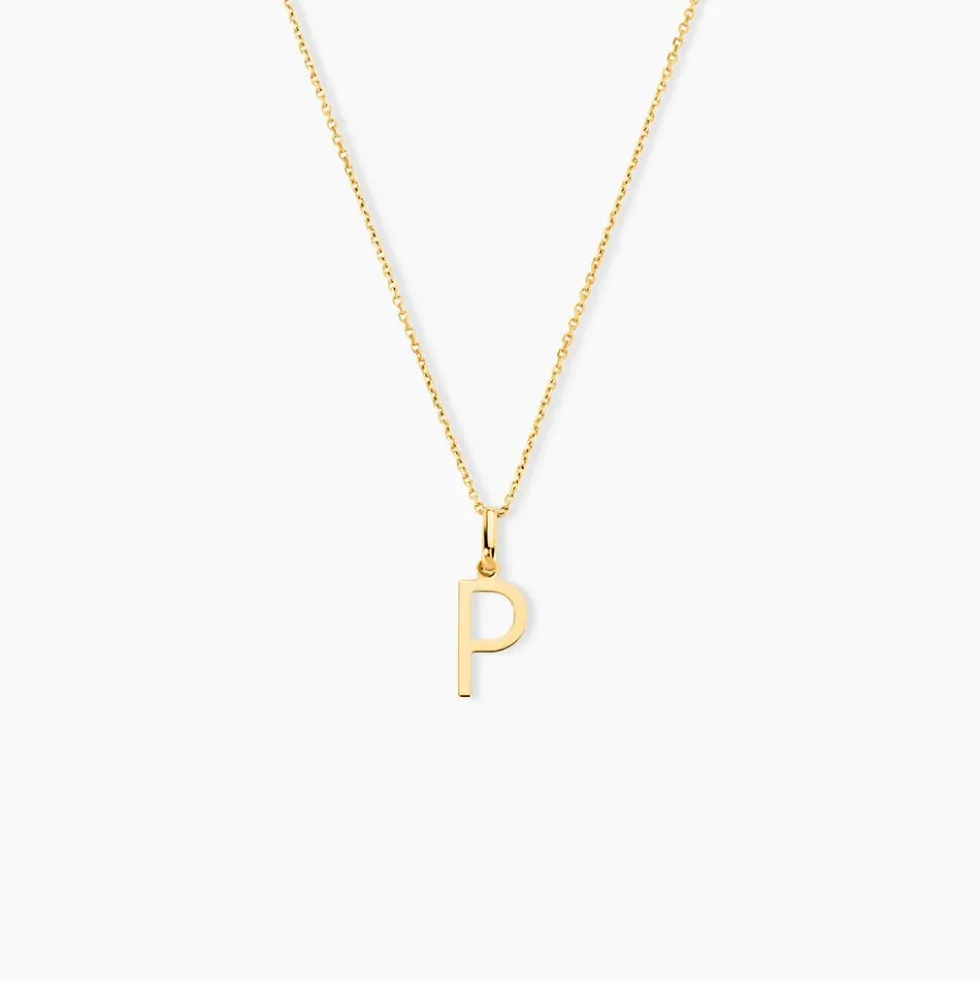 Pendentif Ionia Lettre Or Jaune
