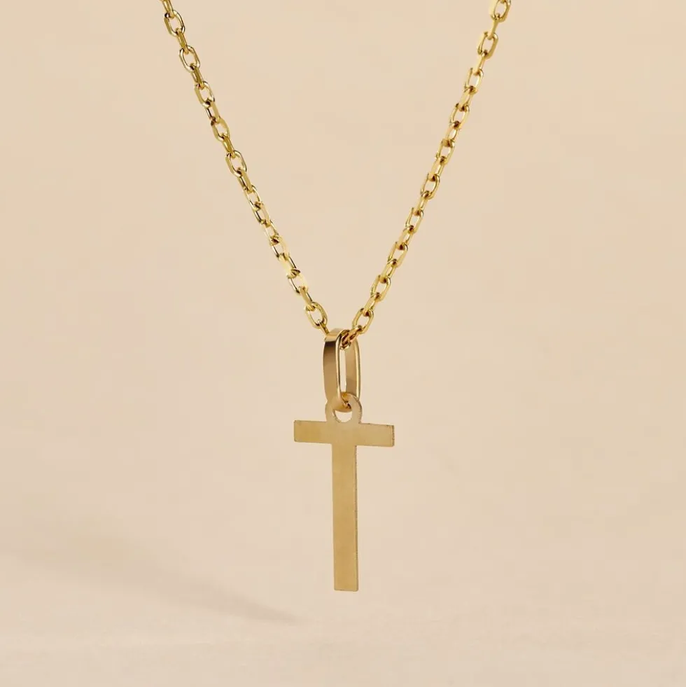 Pendentif Ionia Lettre Or Jaune