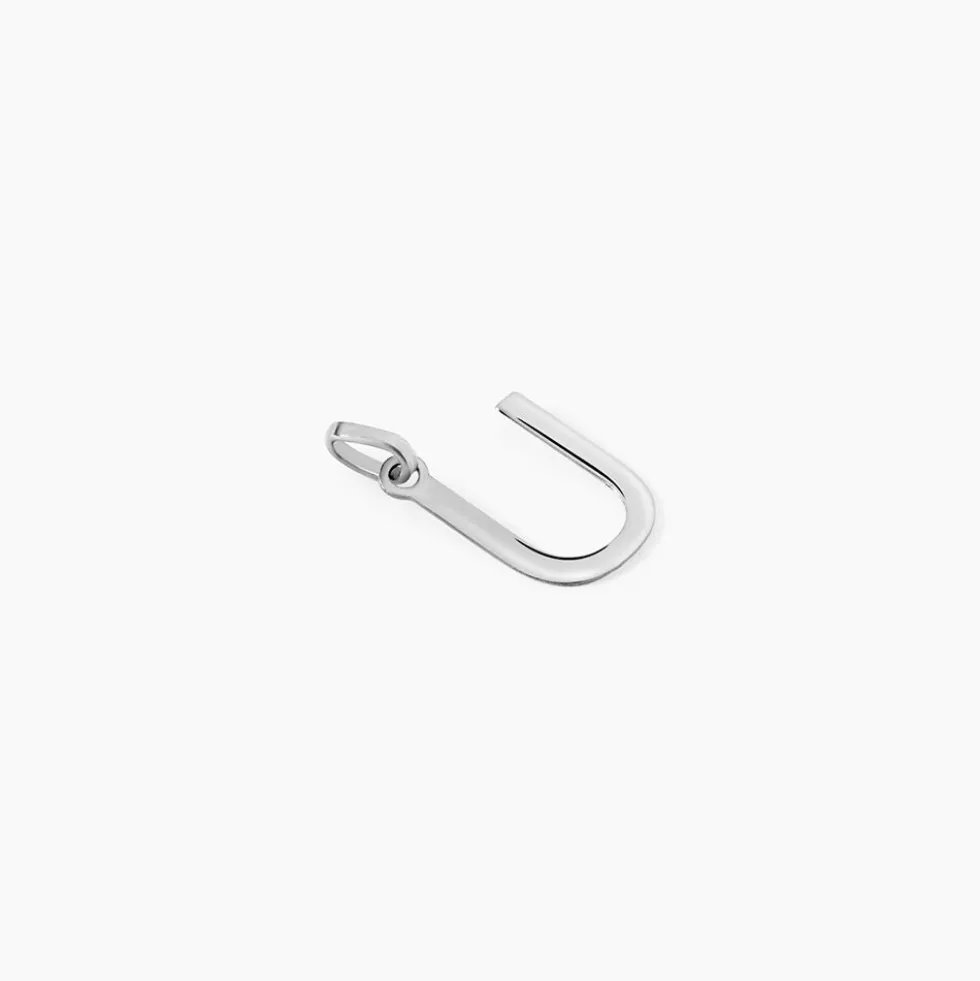 Pendentif Ionia Lettre Or Blanc