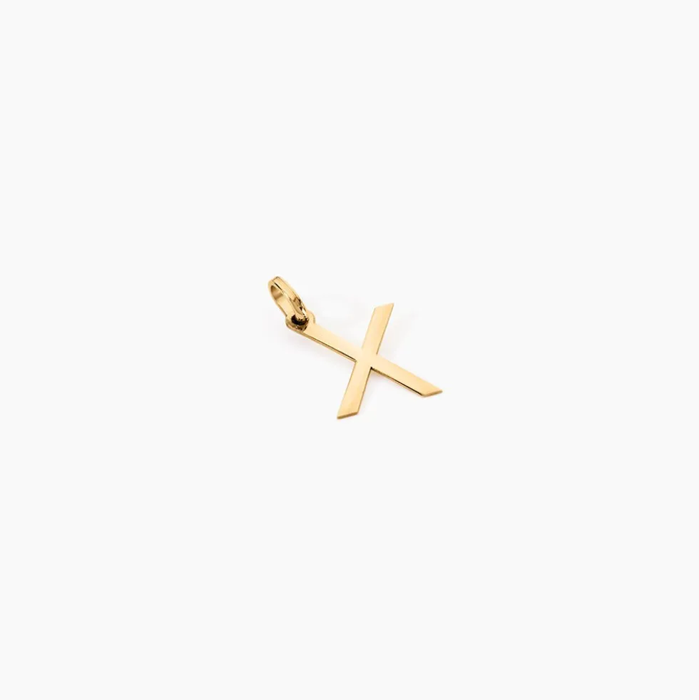 Pendentif Ionia Lettre Or Jaune