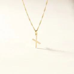 Pendentif Ionia Lettre Or Jaune