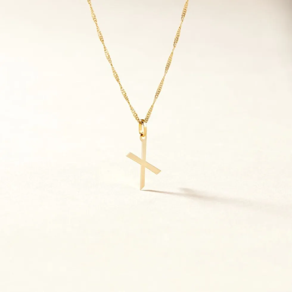 Pendentif Ionia Lettre Or Jaune