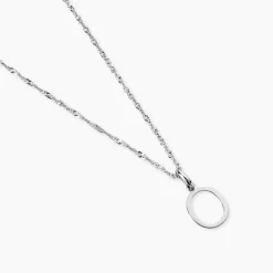 Pendentif Ionia Lettre Or Blanc