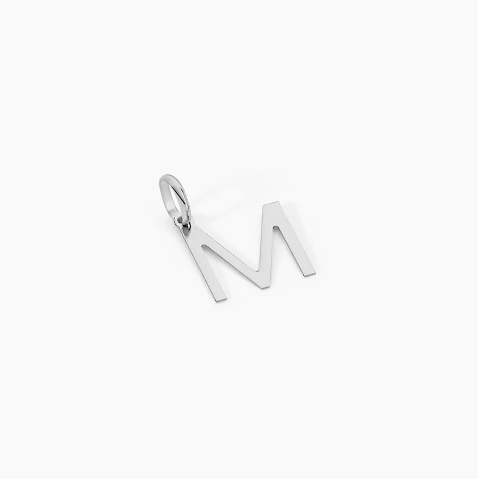 Pendentif Ionia Lettre Or Blanc